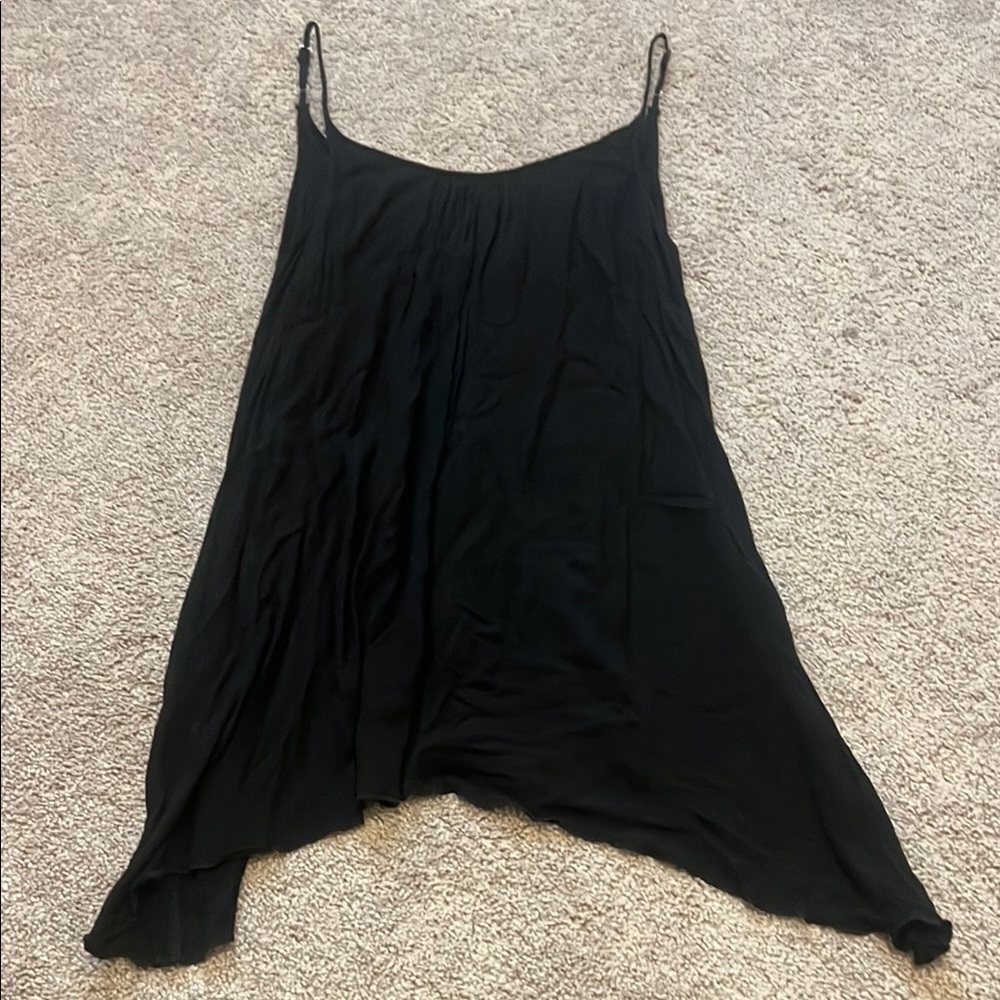 Elan Black Low Back Cover Up Dress - Size Medium
